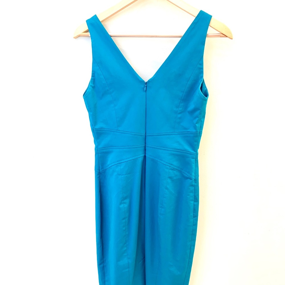 EUC- Turquoise fitted Bebe dress - Picture 5 of 5